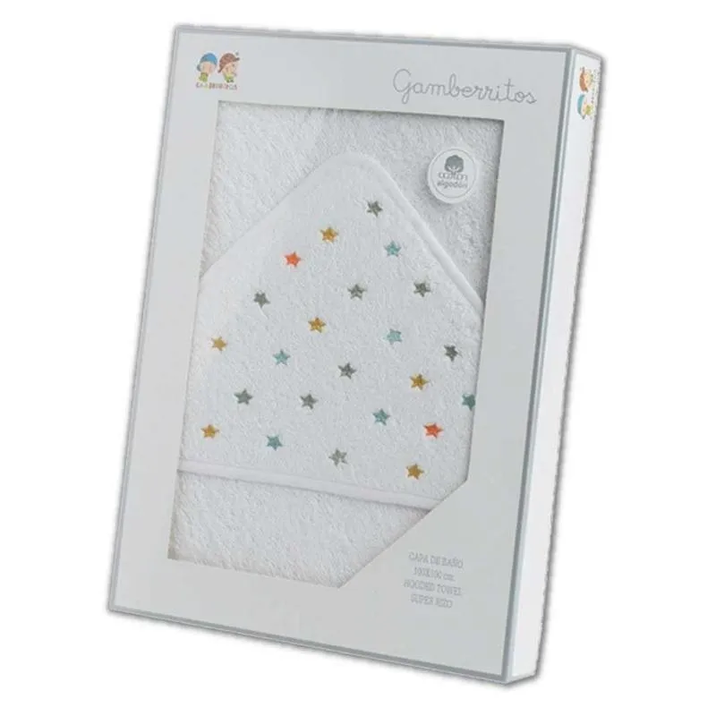 Capa de Baño bebé bordada Estrellitas
