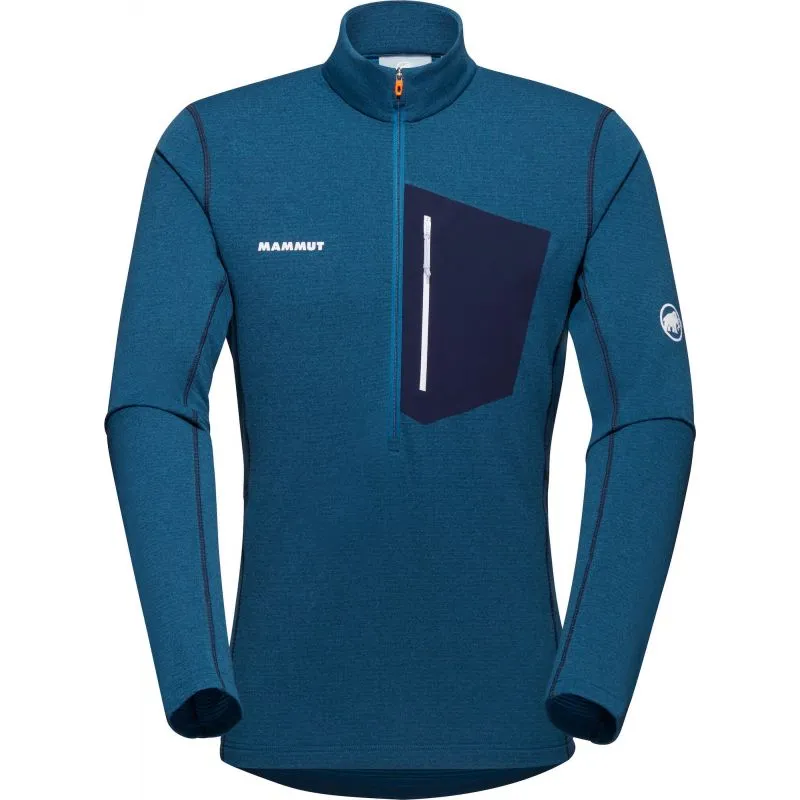 CAPA INTERMEDIA PARA HOMBRE MAMMUT AENERGY LIGHT ML HALF ZIP PULLOVER (DEEP ICEMARINE)