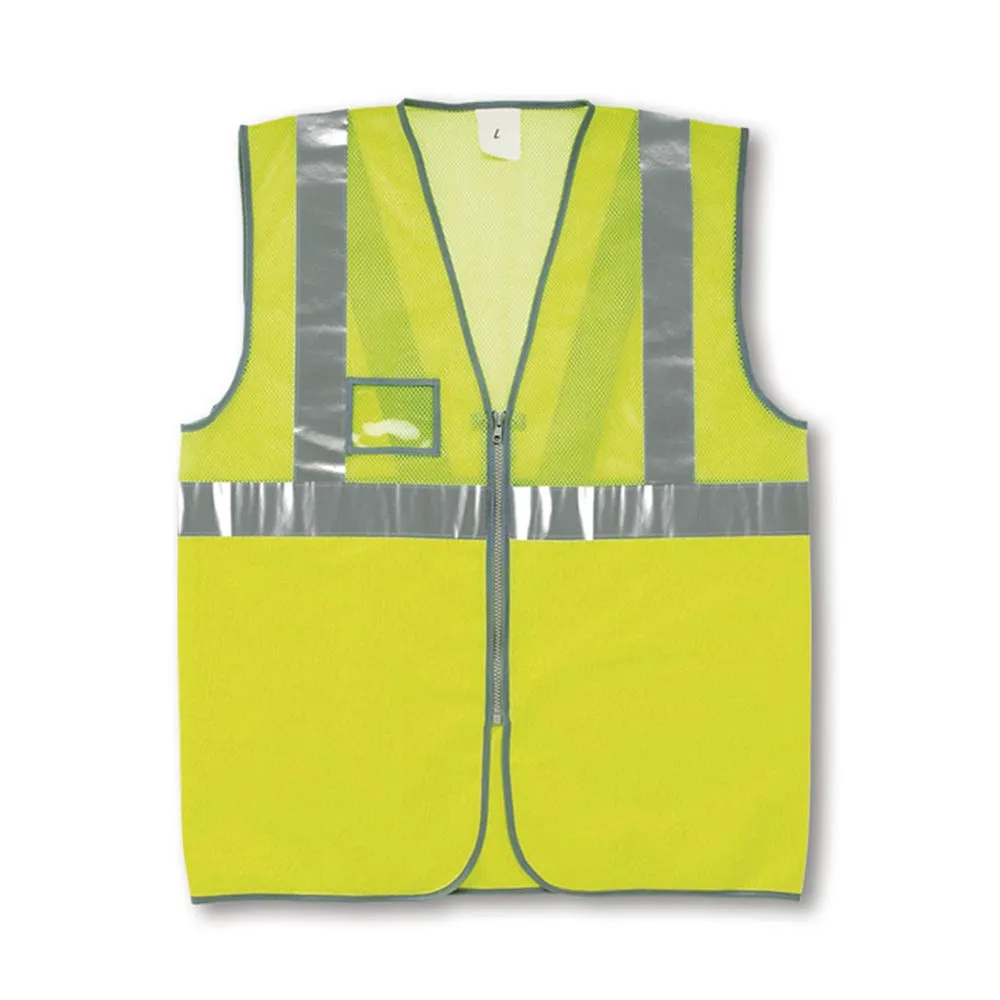 Chaleco de alta visibilidad de malla amarillo