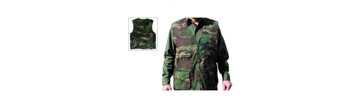 Chaleco de Camuflaje con 2 Cananas