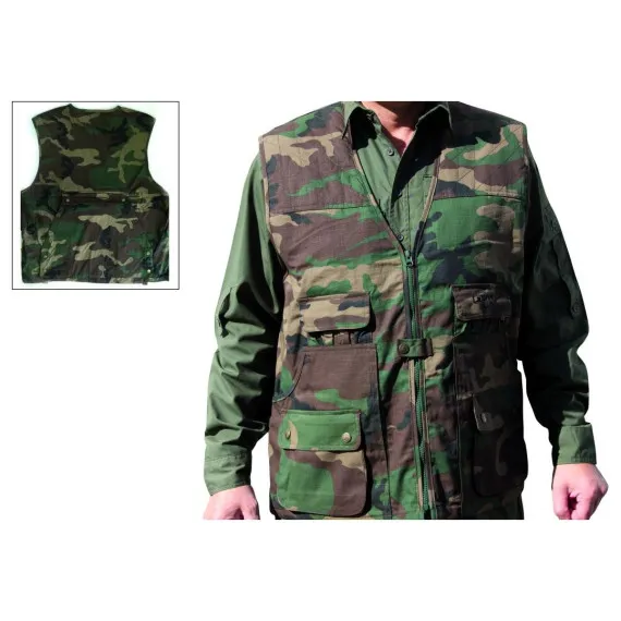 Chaleco de Camuflaje con 2 Cananas