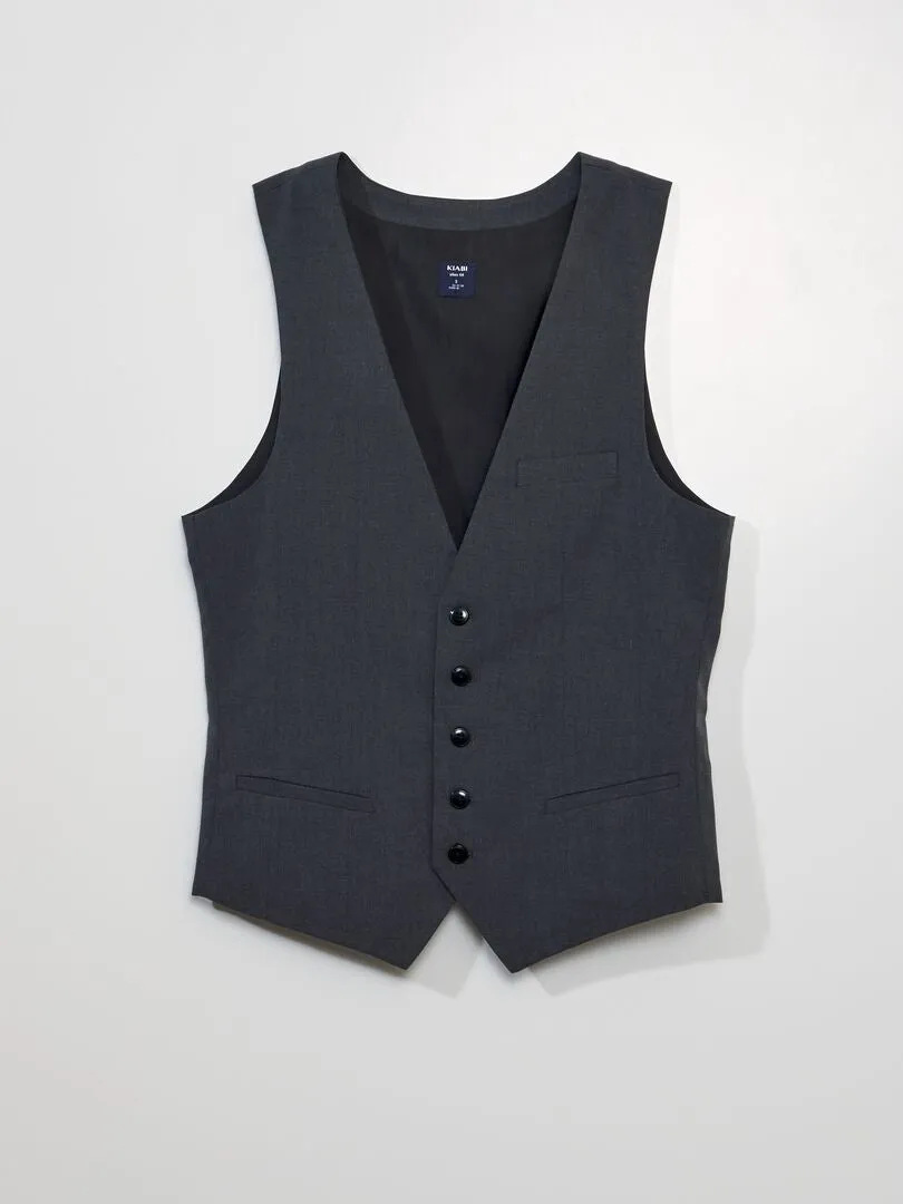 CHALECO DE TRAJE  GRIS