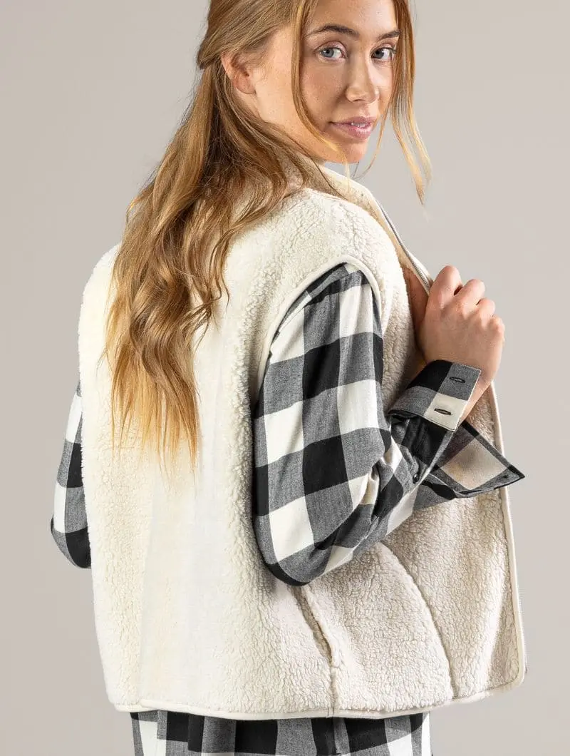 Chaleco polar mujer 100% algodón orgánico