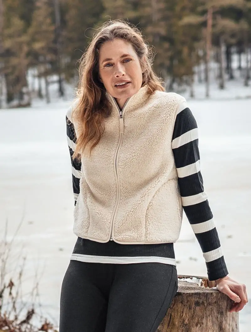 Chaleco polar mujer 100% algodón orgánico