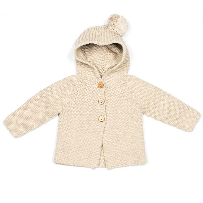 Chaqueta bebé tricot color cream de Liandme