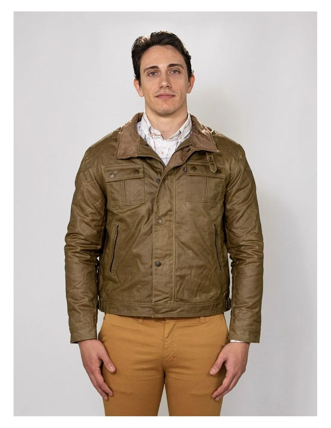 Chaqueta Encerada Biker Super Jacket Hombre