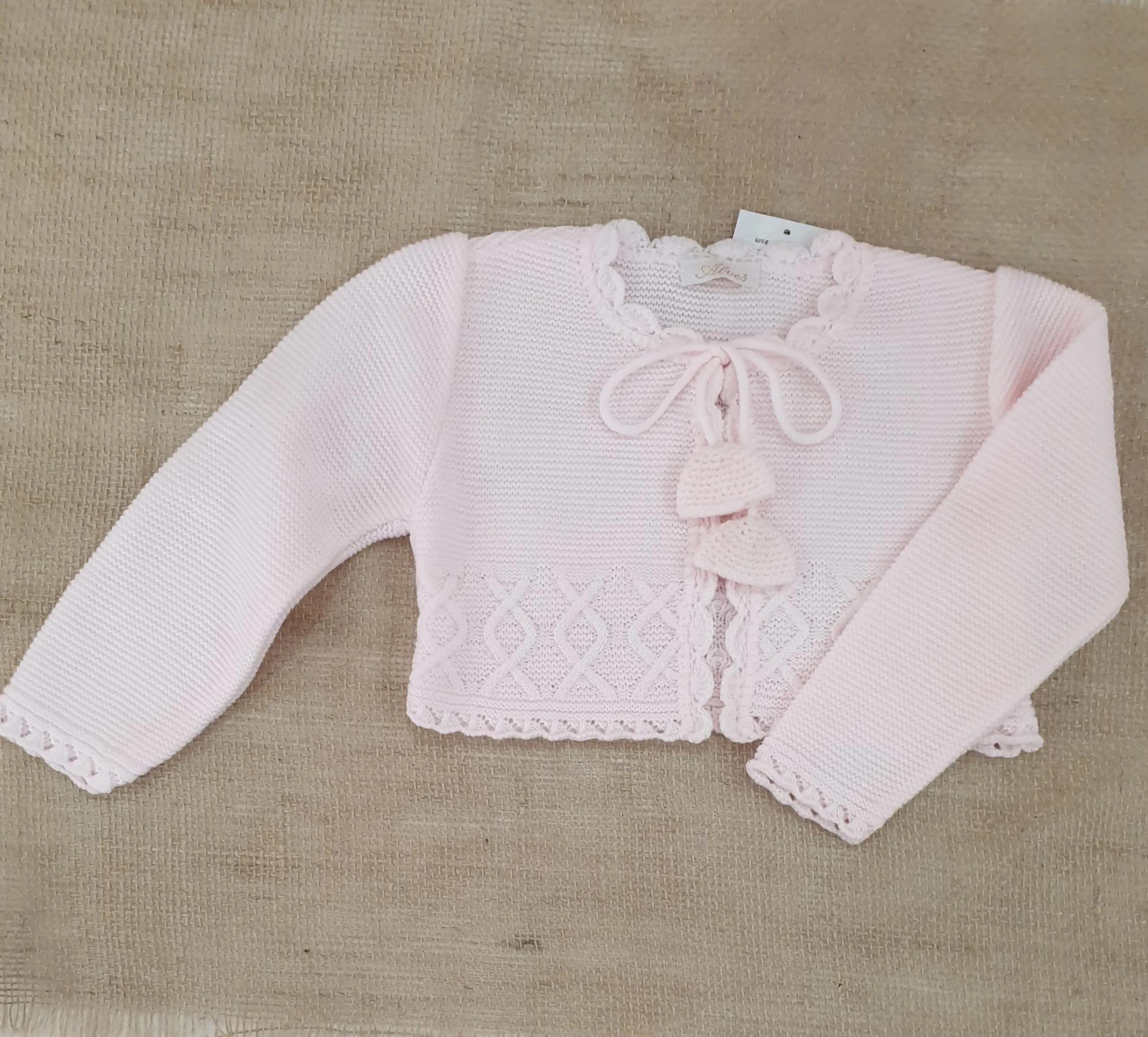 Chaqueta Punto Rosa bebé R120051