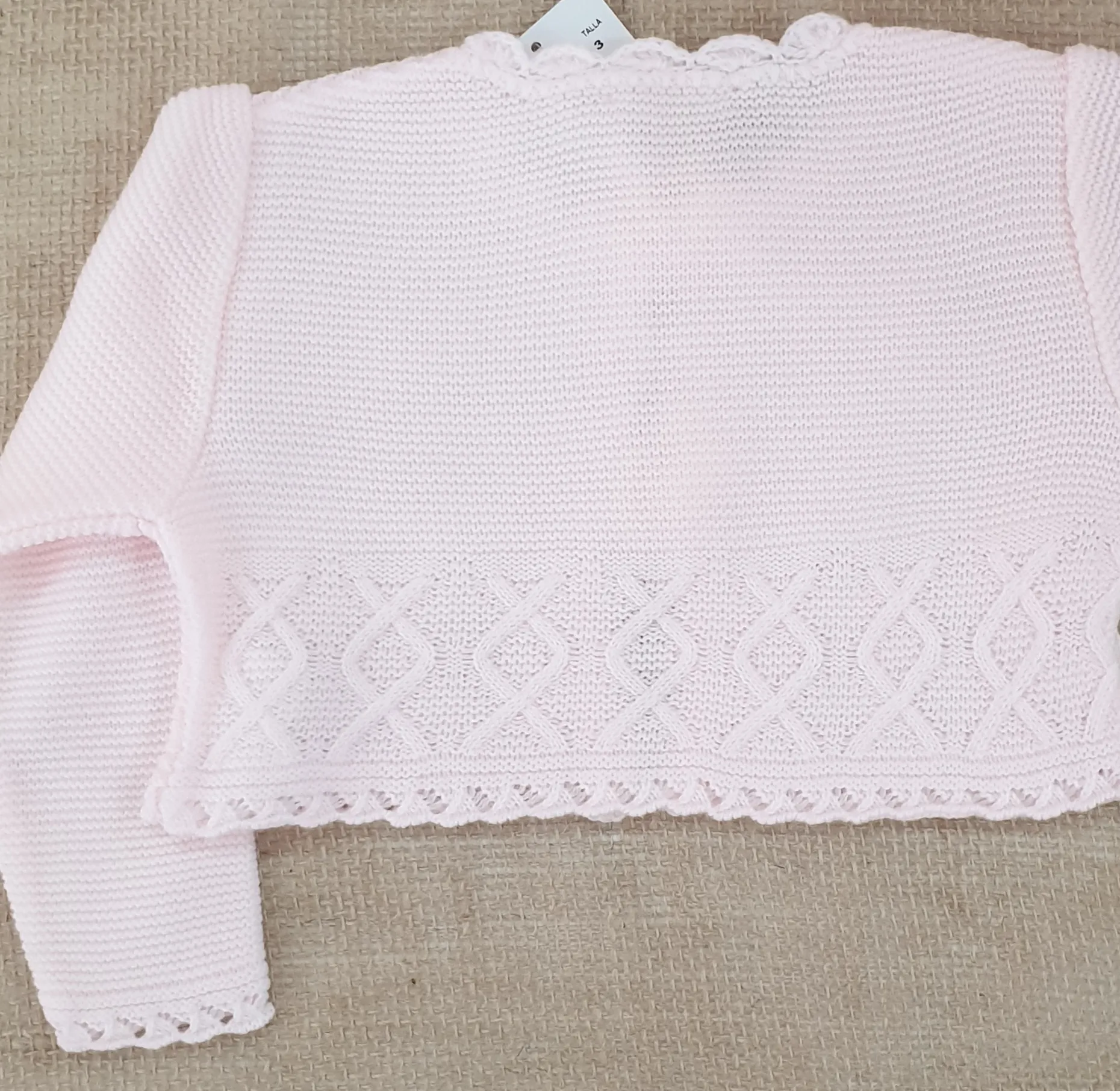 Chaqueta Punto Rosa bebé R120051