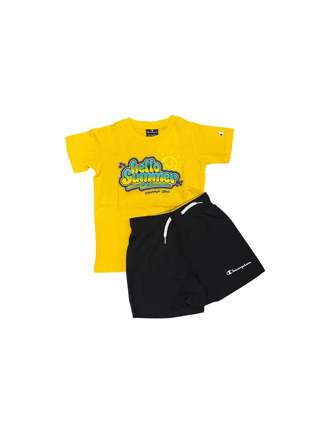 Chándal Champion Set Infantil Amarillo Negro