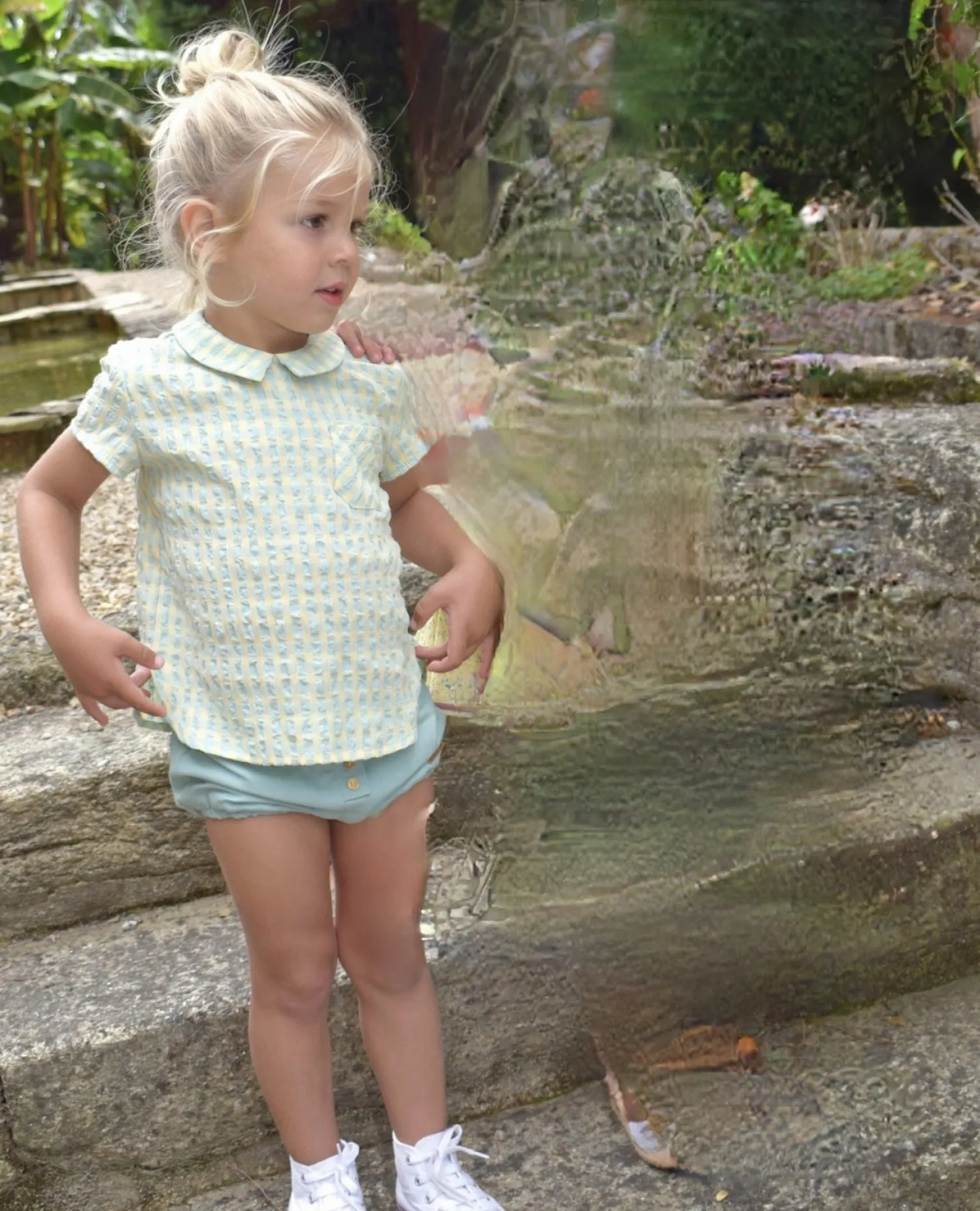 Conjunto camisa y bombacho para niño colección Perú de Lolittos.