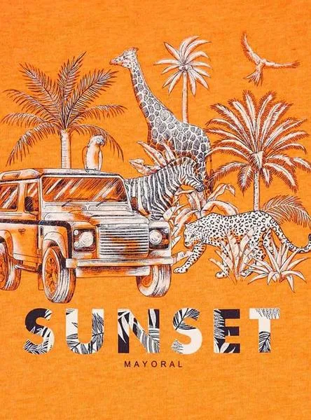 conjunto mayoral safari naranja para niño