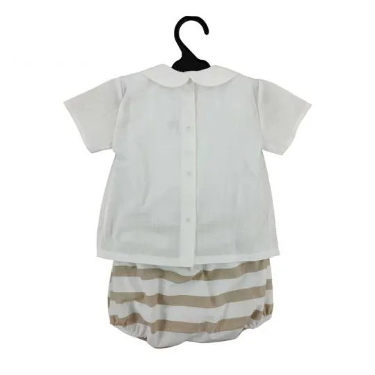 Conjunto para bebé Rapife blusa y bombacho rayas