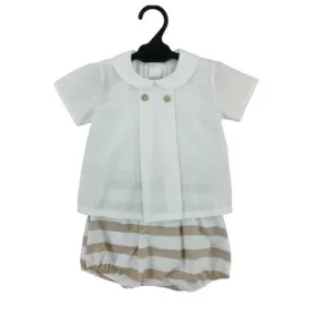 Conjunto para bebé Rapife blusa y bombacho rayas