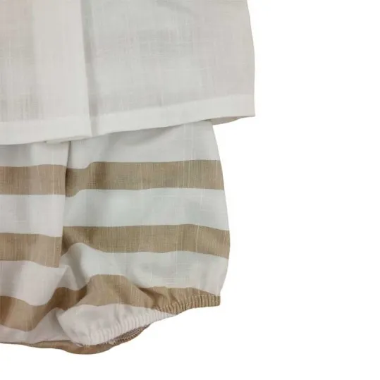 Conjunto para bebé Rapife blusa y bombacho rayas