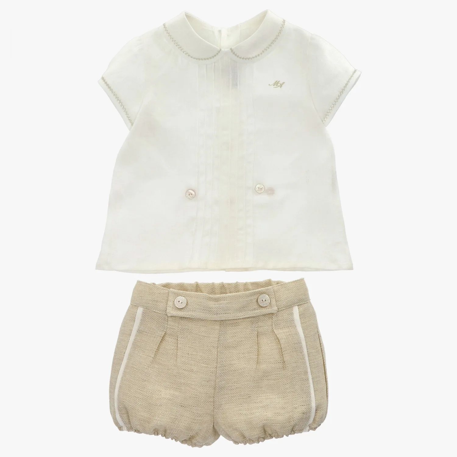 Conjunto para niño dos piezas Colección marfil