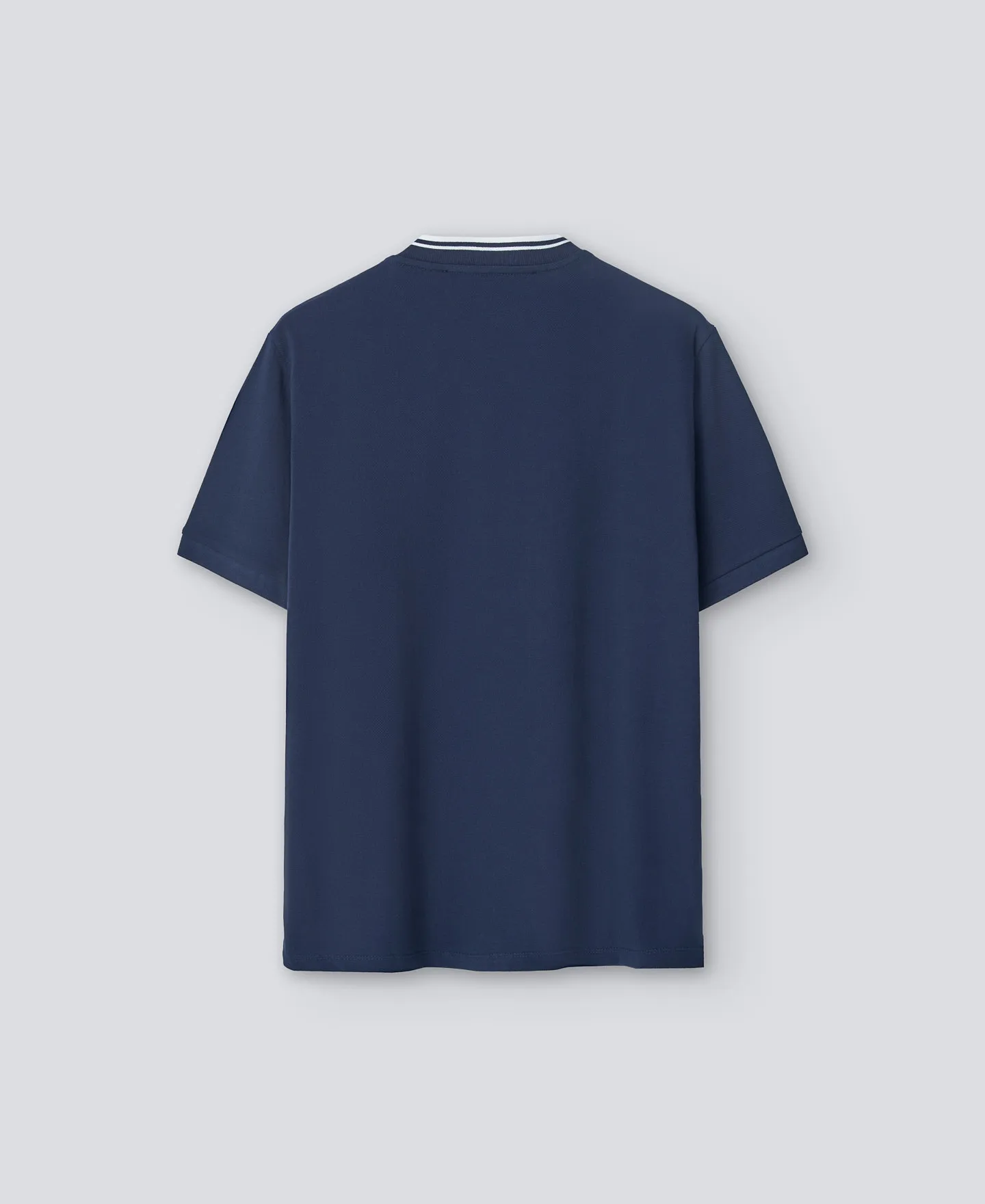 Cotton bomber collar polo shirt man