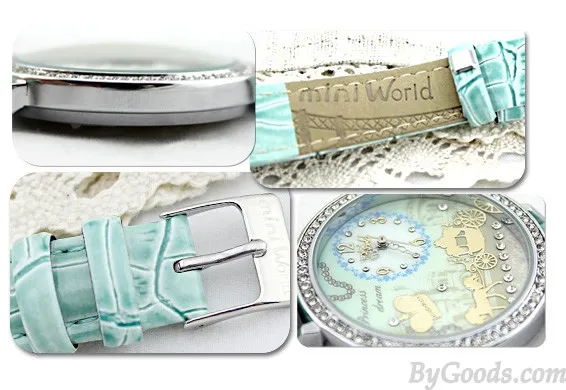 Crown Rhinestone Trim Polymer Clay Watch