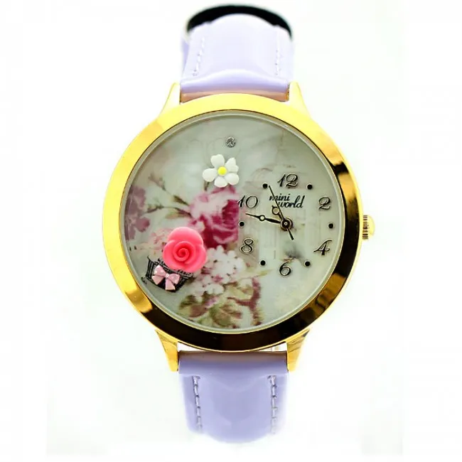 Cute Rose Gold Edge Polymer Clay Watch