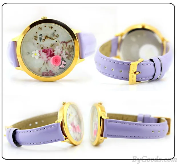 Cute Rose Gold Edge Polymer Clay Watch