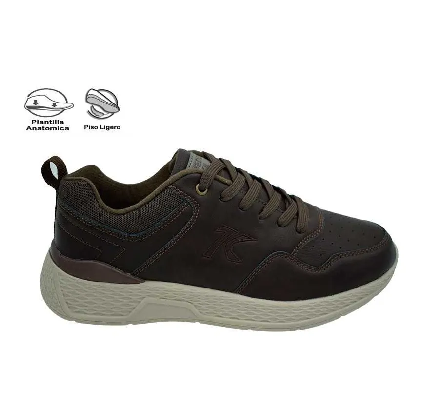 DEPORTIVO SWEDEN KLE 222454 FRANCK CASUAL MARRÓN MUY CÓMODA Y LIGERA PLANTILLA EXTRAÍBLE MEMORY SPONGE 27481