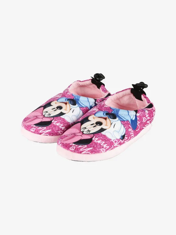 Disney Pantuflas infantiles cerradas con estampado.