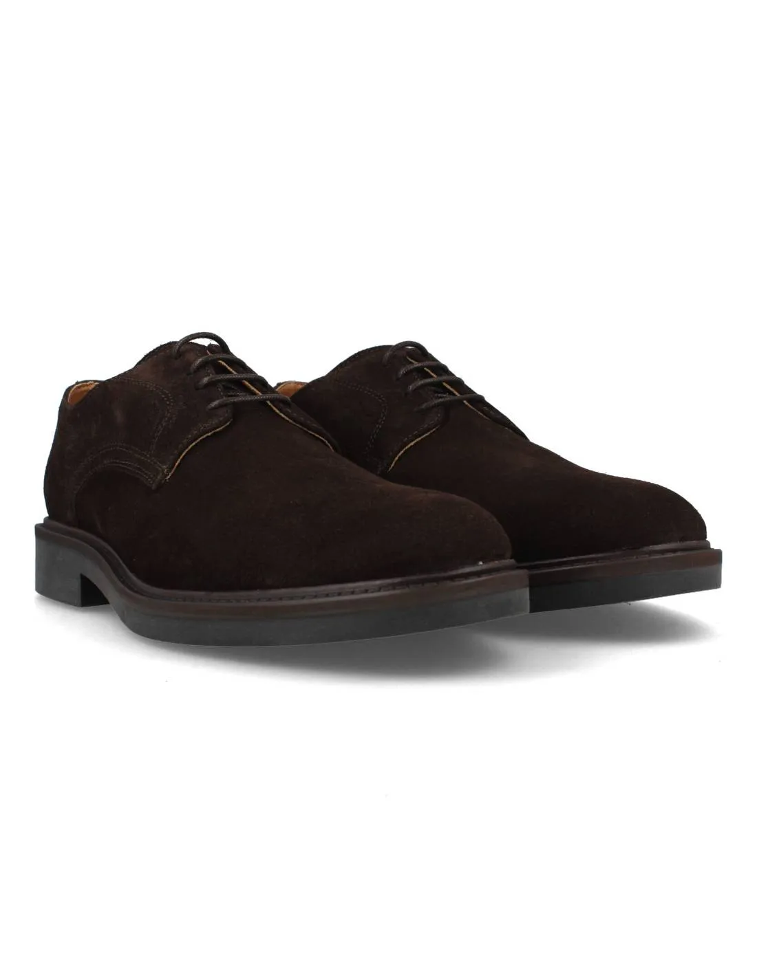 DON MANUEL 1912  ZAPATO BLUCHER DE PIEL SERRAJE MARRóN