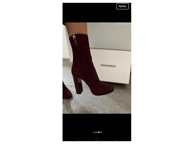 Dsquared2 botines Burdeos 