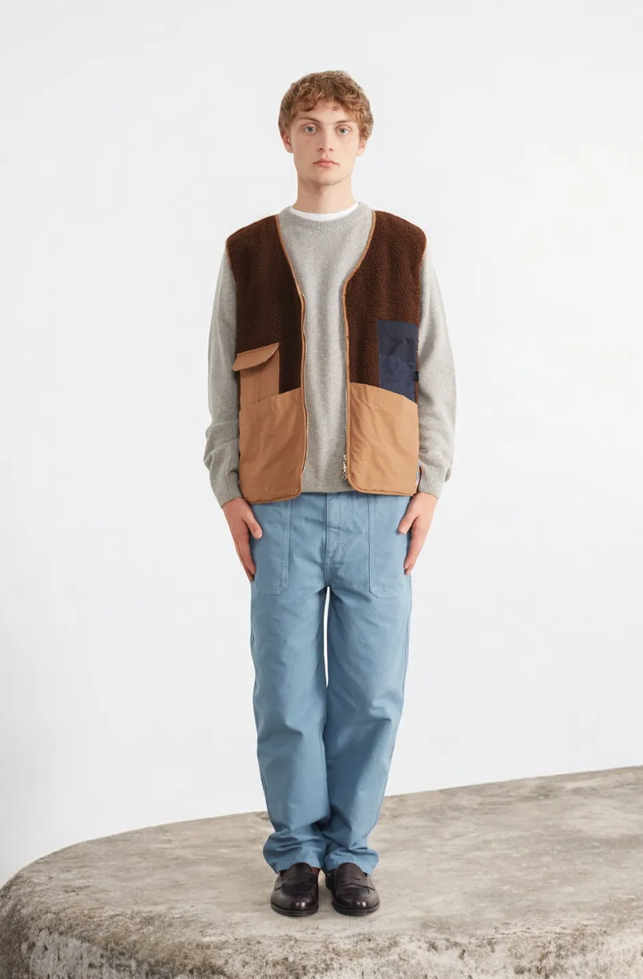 Edmmond – Chaleco Shearling Chocolate