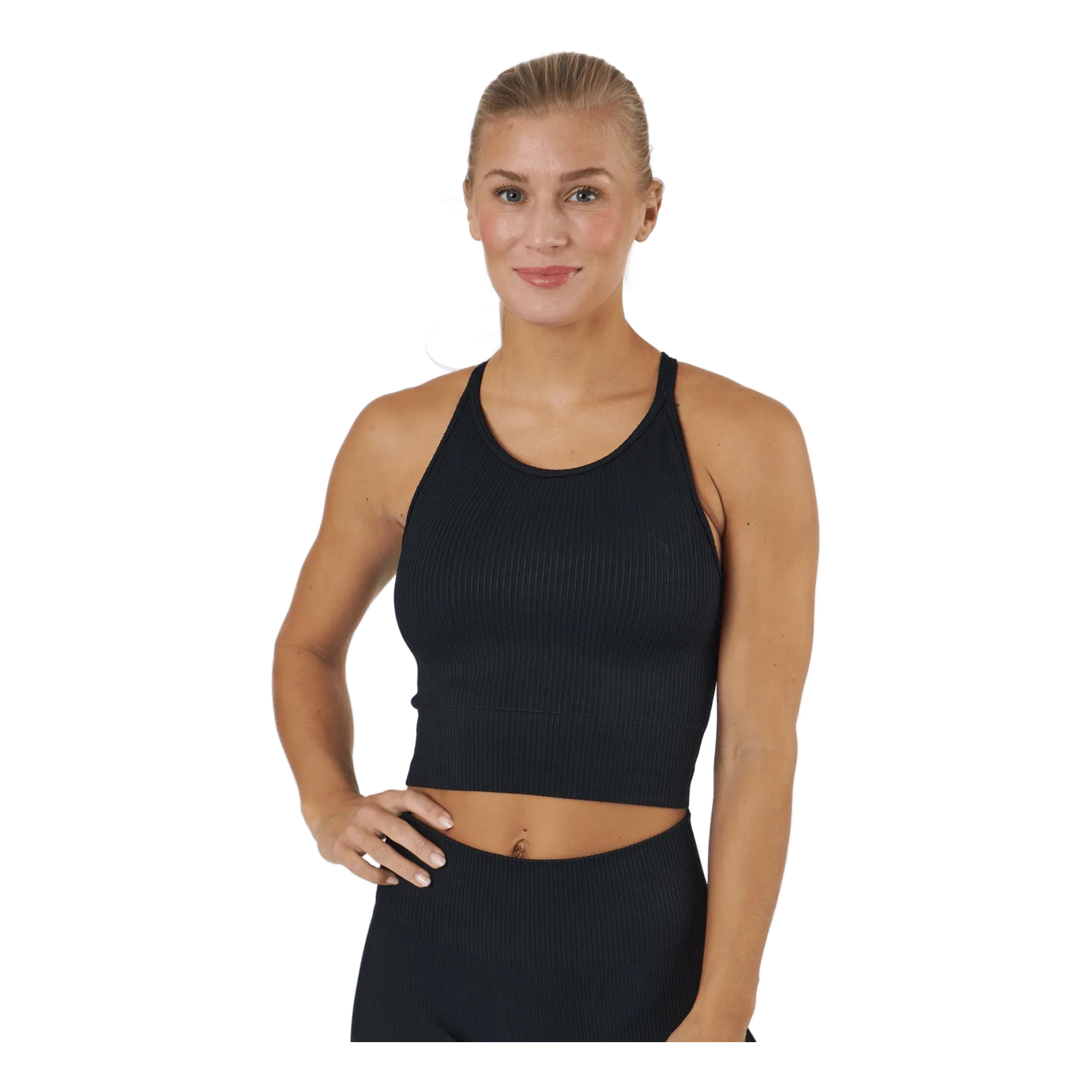 Endurance Janing W Rib Seamless Bra Black