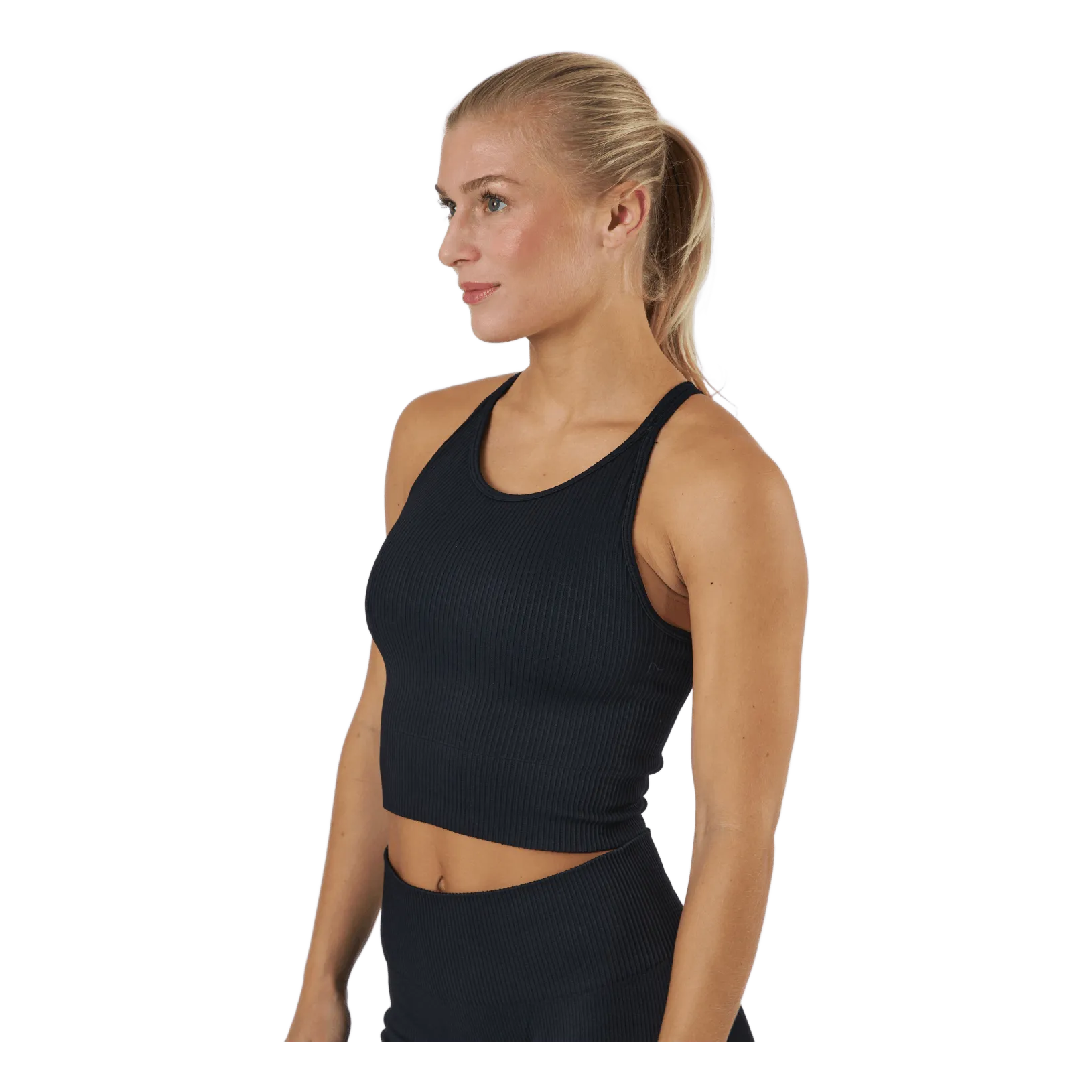 Endurance Janing W Rib Seamless Bra Black