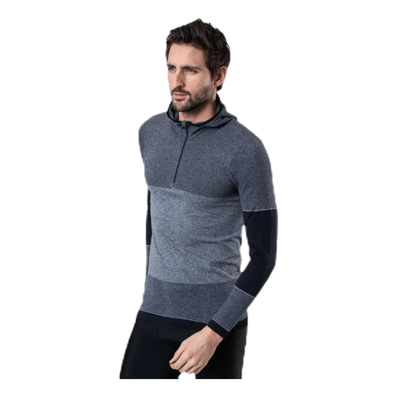 Endurance Kerto Melange Seamless Midlayer w/hood Black