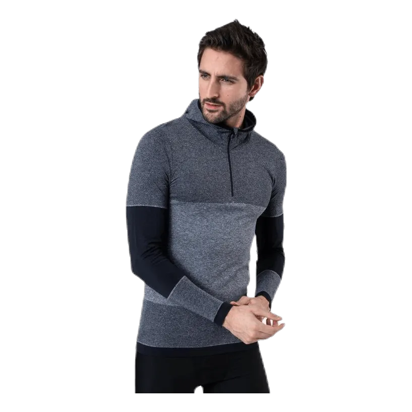 Endurance Kerto Melange Seamless Midlayer w/hood Black