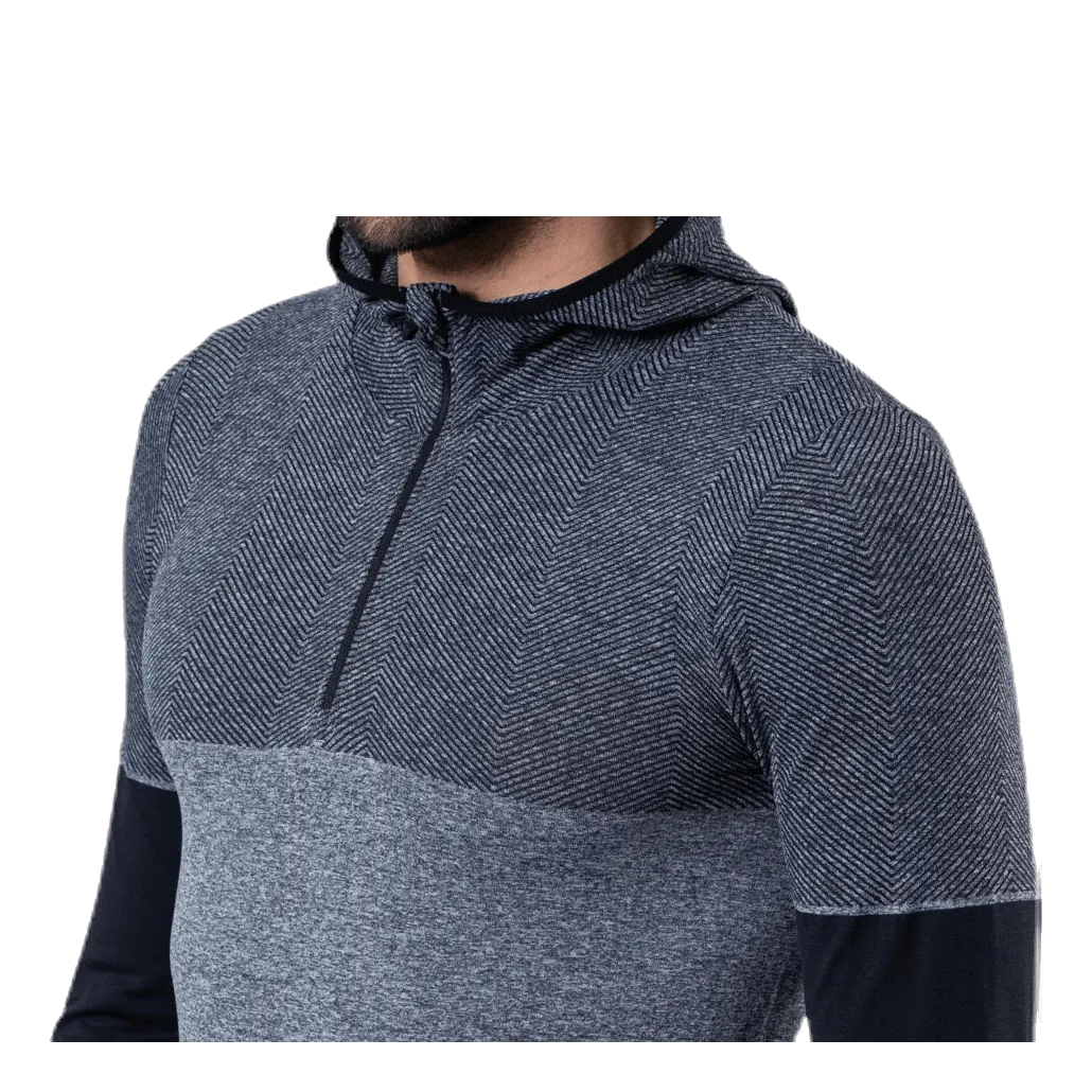 Endurance Kerto Melange Seamless Midlayer w/hood Black