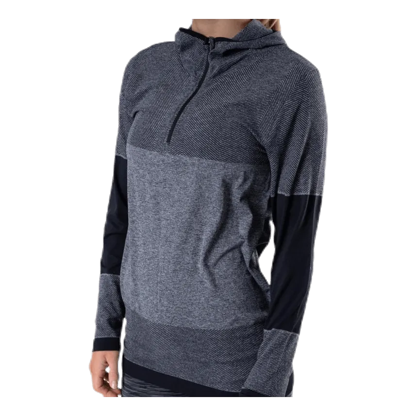 Endurance Kerto Melange Seamless Midlayer w/hood Black