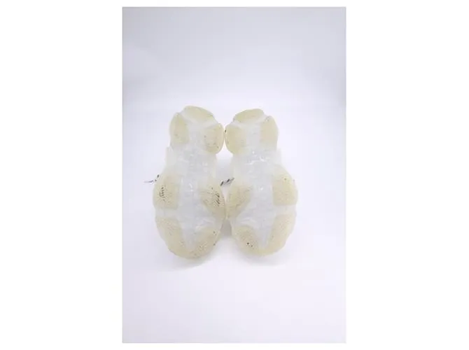 Everyday Zapatillas Triple S con suela transparente Balenciaga en poliéster blanco 