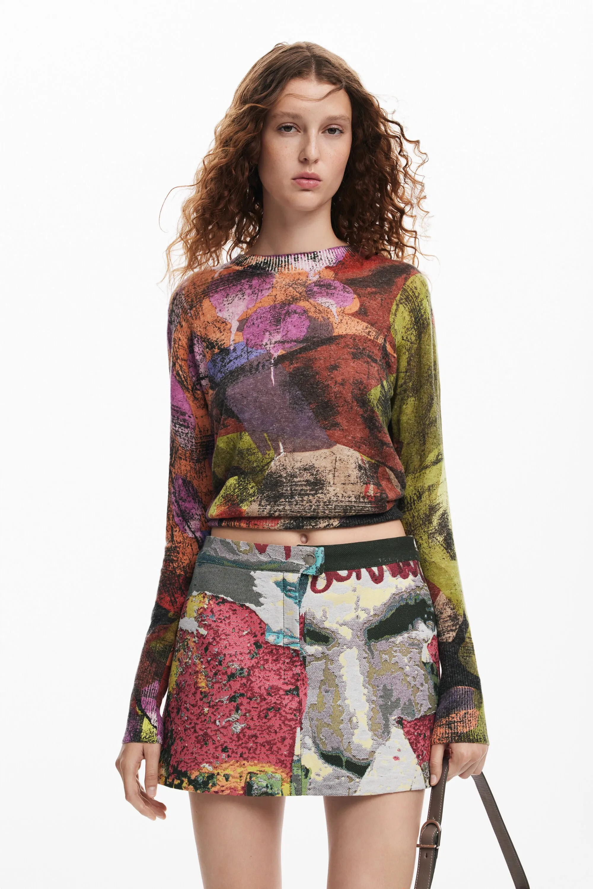 Falda corta flores M. Christian Lacroix