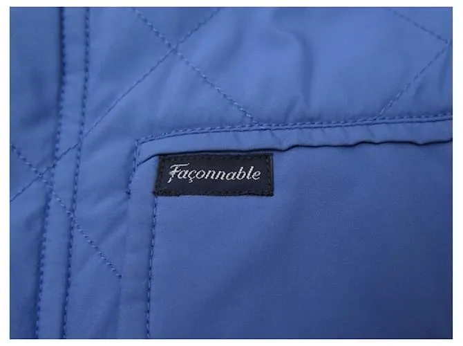 Façonnable NUEVA CHAQUETA SIN MANGAS FACONNABLE CHALECO ACOLCHADO S 46 CHALECO CHALECO AZUL 