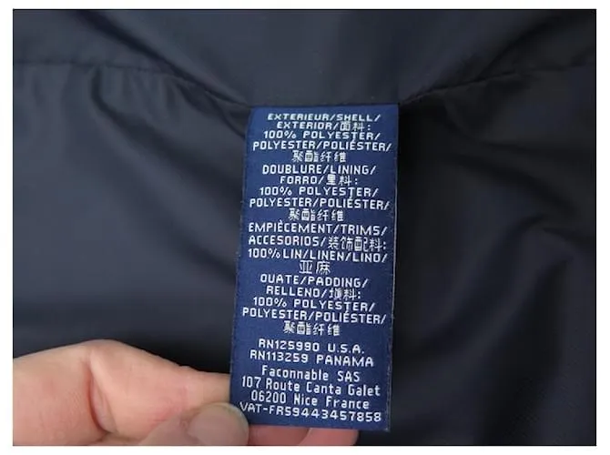 Façonnable NUEVA CHAQUETA SIN MANGAS FACONNABLE CHALECO ACOLCHADO S 46 CHALECO CHALECO AZUL 