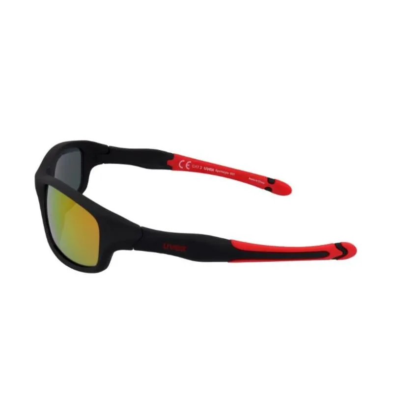Gafas de sol infantiles Uvex Sportstyle 507 (negro/rojo)