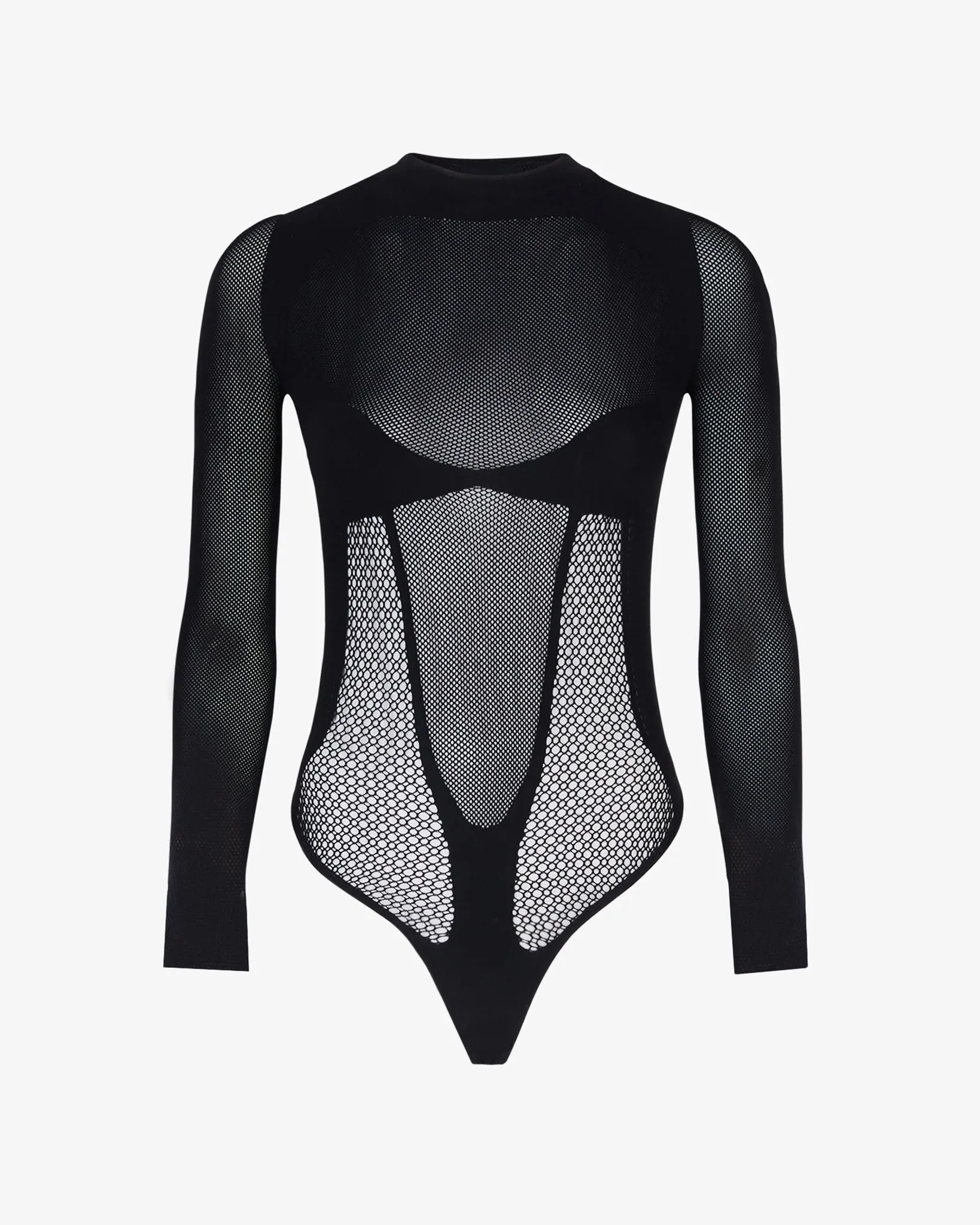 GCDS Seamless Long Sleeves Body Black