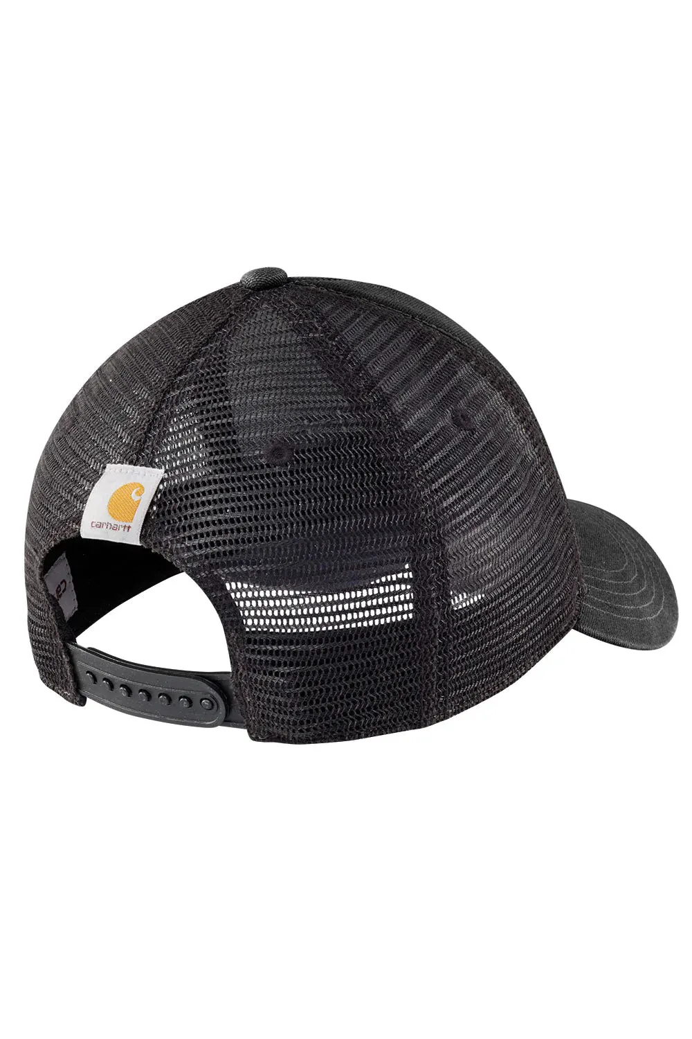 GORRA NEGRA DE LONA CON LOGO TRASERO DE MALLA DE CARHARTT
