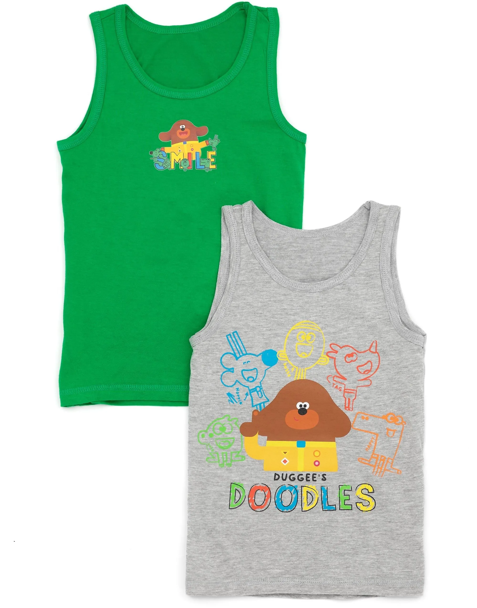 Hey Duggee Unisex Niños Manga Larga Pierna Larga Pijama Set Multicolor