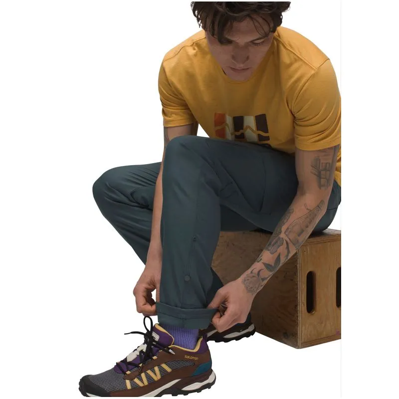 Hombres Prana Stretch Zion Slim Pant II (Gris Azul)