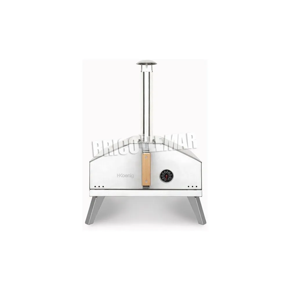 Horno de gas para pizza acero inoxidable H.Koenig GINO440