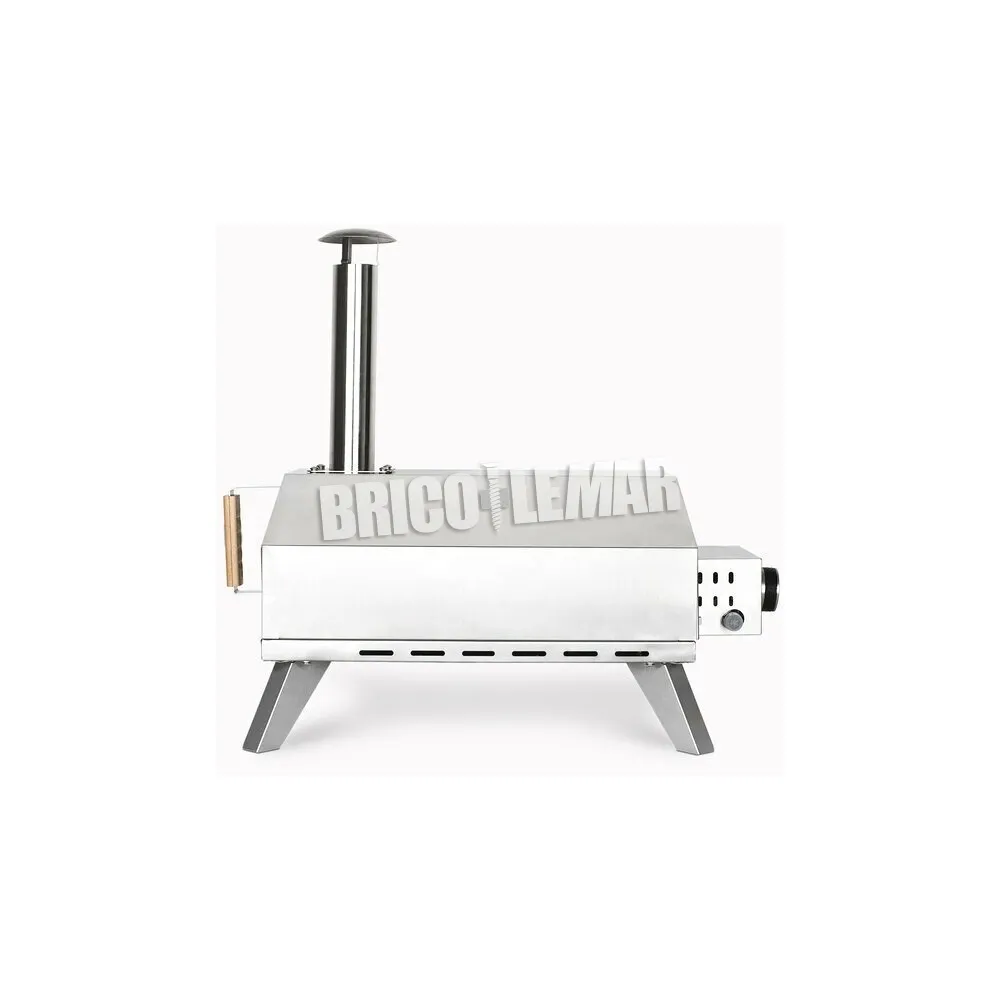 Horno de gas para pizza acero inoxidable H.Koenig GINO440