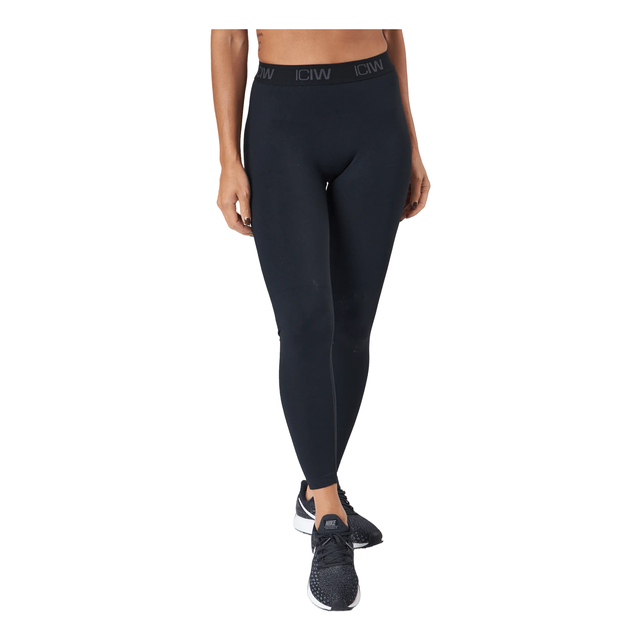 Icaniwill Define Seamless Logo Scrunch T Black
