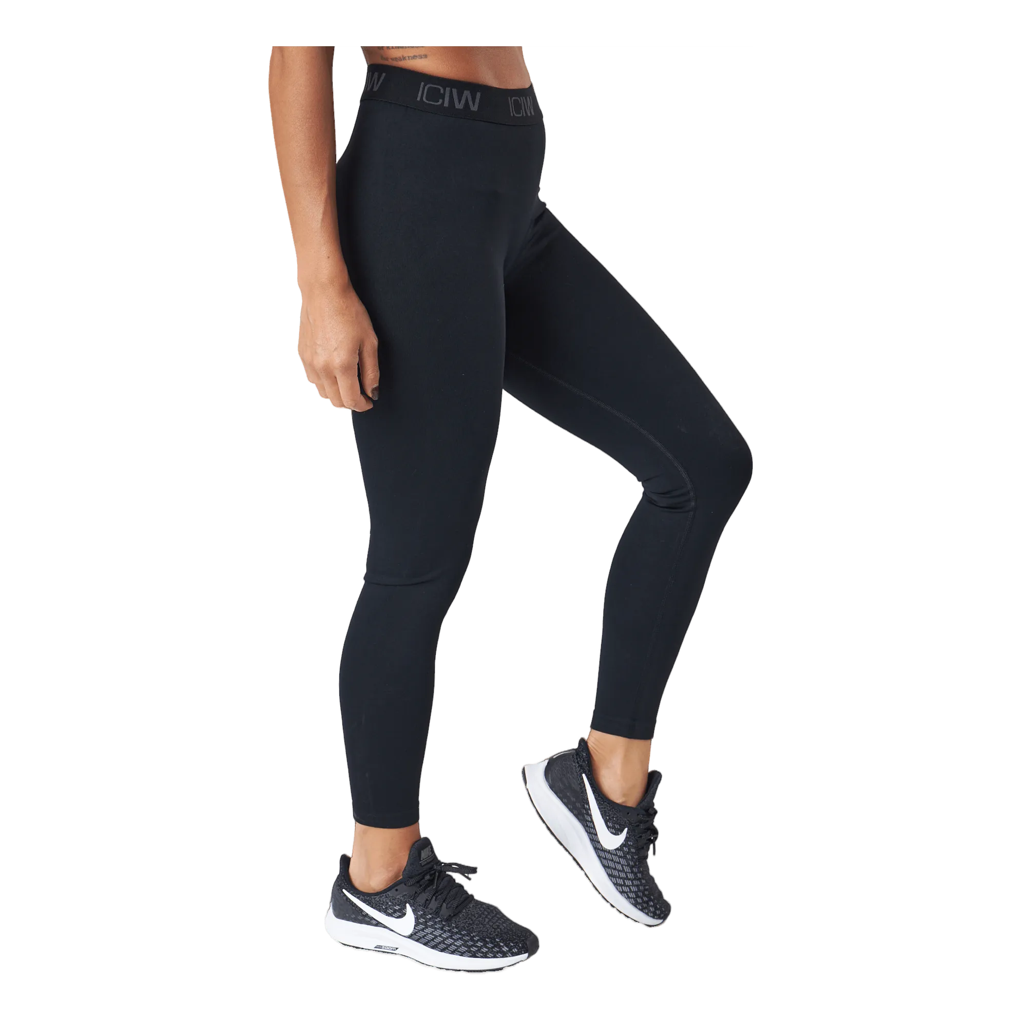 Icaniwill Define Seamless Logo Scrunch T Black