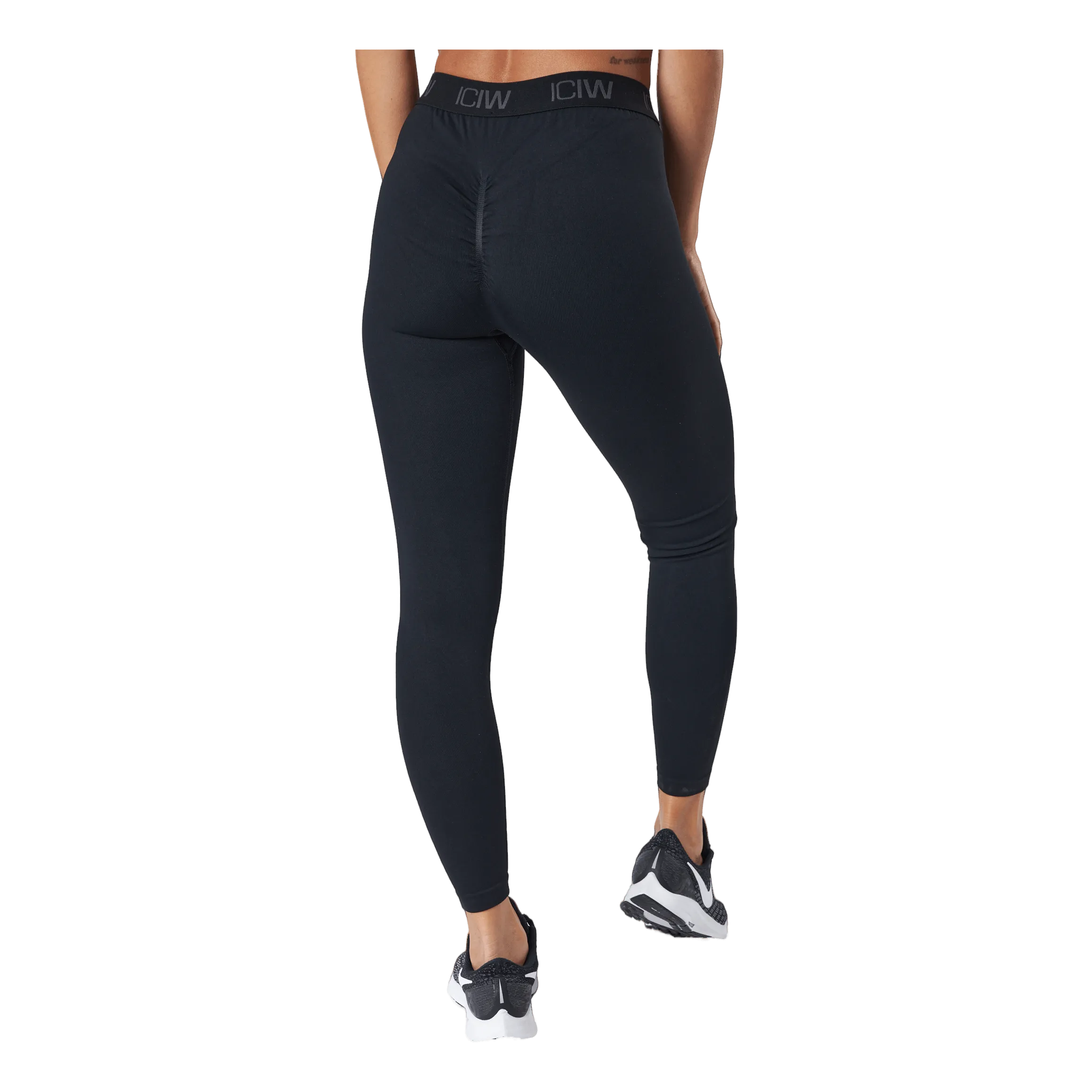 Icaniwill Define Seamless Logo Scrunch T Black