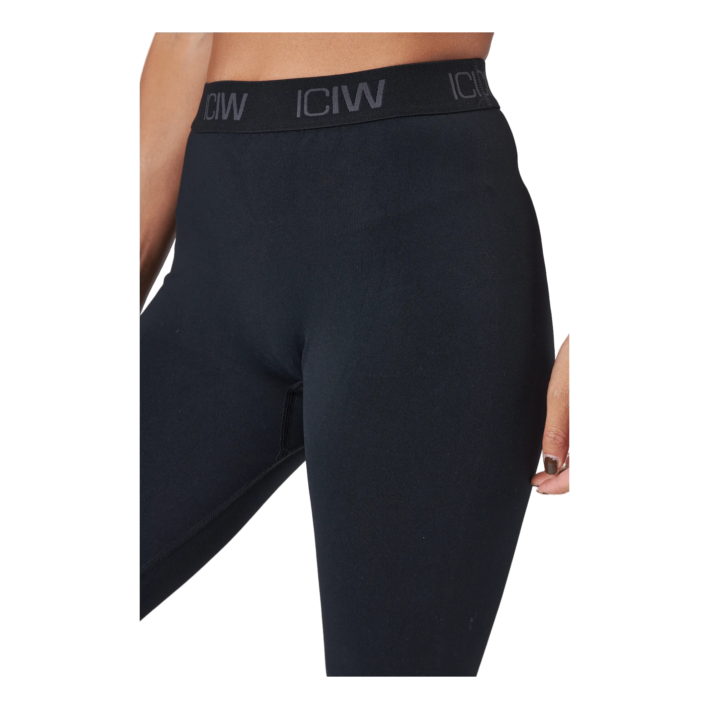 Icaniwill Define Seamless Logo Scrunch T Black