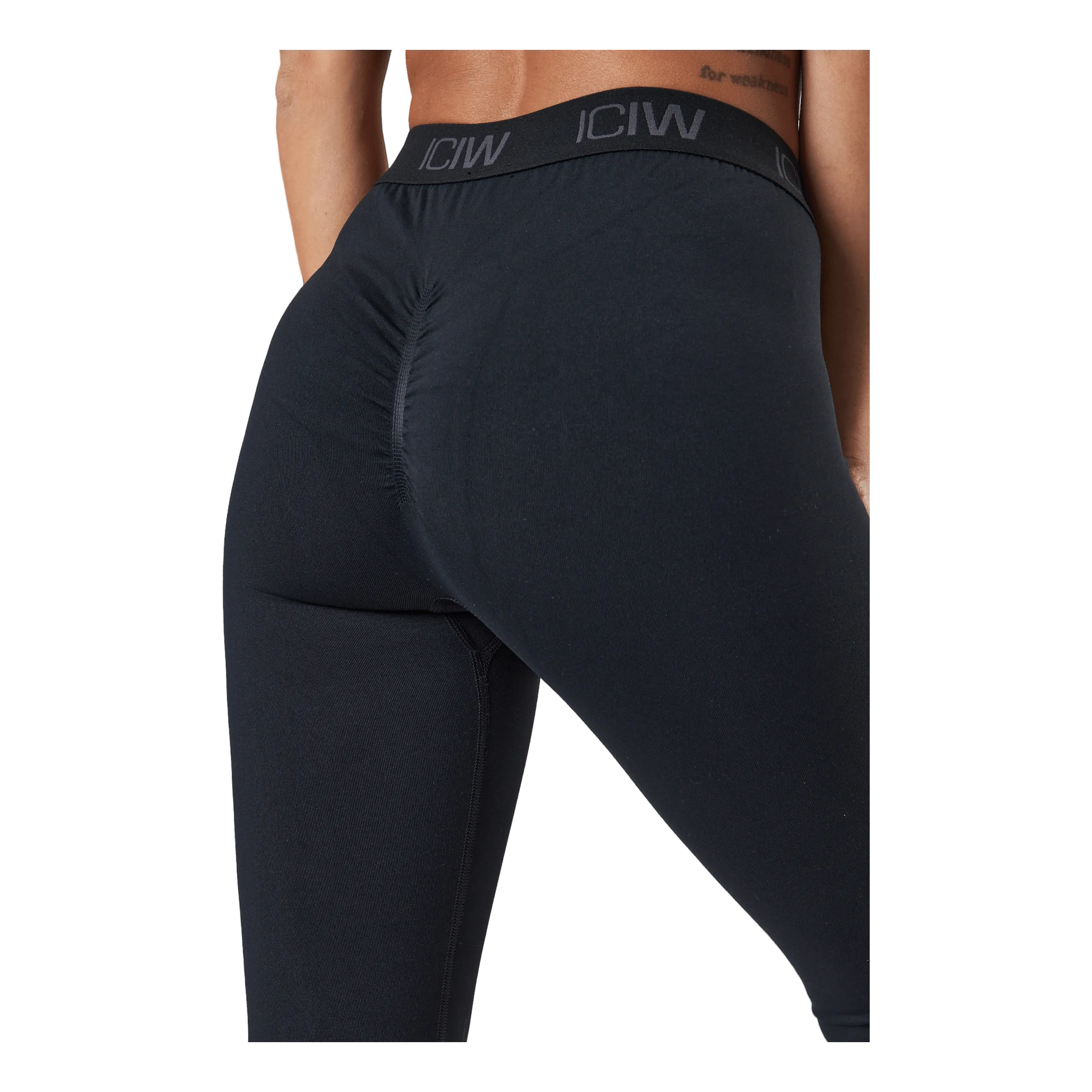 Icaniwill Define Seamless Logo Scrunch T Black